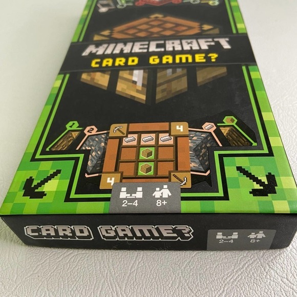 MATTEL Minecraft Card Game 2-4 Players Age 8 Up Open Box Complete Set - Picture 4 of 8